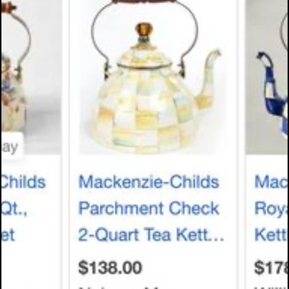 Brand new Mackenzie Childs teapot